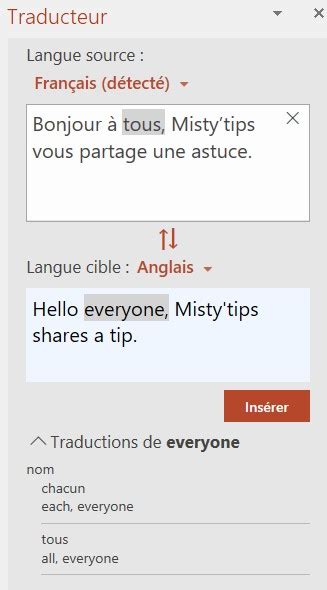 tips traduction